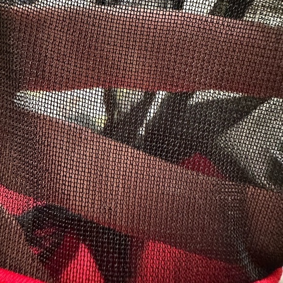 Skater black & red dress mesh detail size 12 used chemistry ladies party - Picture 14 of 14